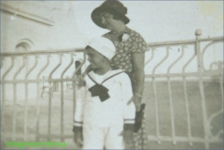 Enrico Fanciotti cu mama lui